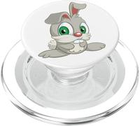Dessin animé Big Happy Bunny Rabbit PopSockets PopGrip pour MagSafe