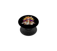 Dessin animé Chess King Fox Crown Knight Pawn Royal Strategy PopSockets PopGrip Adhésif