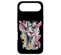 Dessin animé Chèvre Peace Graffiti Pop Personnage Graphique Art Visage Coque pour iPhone Air