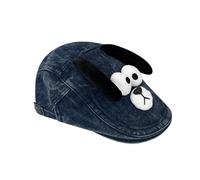 Dessin animé Chien Chapeau D'oreille Femmes Printemps Journal Garçons Extérieur Soleil Flat Casquettes Casual Distressed Lavé Chapeau de tous âges