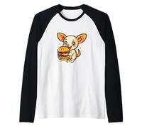 Dessin animé Chihuahua Burger Big Bite Manche Raglan