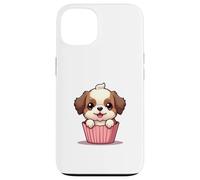Dessin animé Chiot dans Un Emballage de Cupcake Illustration Design Coque pour iPhone 13