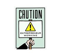 Dessin Animé Classique Graffiti Toile ALEC Monopoly Time is Money Poster Home Living Office Fresco Decoration sans Cadre (30 * 40cm sans Cadre,13)