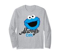 Dessin animé Classique Sesame Street Cookie Monster Always Cool Lol Manche Longue
