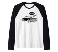 Dessin animé Cool 56 Muscle Car Design : Donne-Moi Tout Ton Argent Manche Raglan