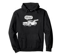 Dessin animé Cool 57 Muscle Car Design : Donne-Moi Tout Ton Argent Sweat à Capuche