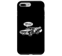 Dessin animé Cool Muscle Car Design des années 70 : Donne-Moi Tout Ton Argent Coque pour iPhone 7 Plus/8 Plus