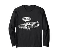 Dessin animé Cool Muscle Car Design des années 70 : Donne-Moi Tout Ton Argent Manche Longue