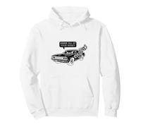 Dessin animé Cool Muscle Car Design des années 70 : Donne-Moi Tout Ton Argent Sweat à Capuche