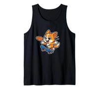 Dessin animé Corgi Flying Disc Skate Débardeur