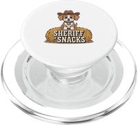 Dessin animé Cowboy Chiot Shérif de Snacks PopSockets PopGrip pour MagSafe