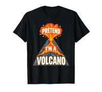 Dessin animé de Lave en éruption drôle pour Enfants Faisant Semblant d'être Un Volcan T-Shirt