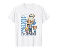 Dessin animé de Maman fatiguée avec des Enfants et des Moments de café T-Shirt