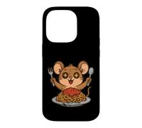Dessin animé de pâtes Souris Coque pour iPhone 14 Pro