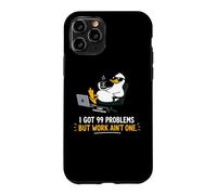 Dessin animé Dessin animé Canard Paresseux Bureau Coque pour iPhone 11 Pro