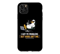 Dessin animé Dessin animé Canard Paresseux Bureau Coque pour iPhone 11 Pro Max