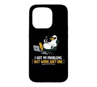Dessin animé Dessin animé Canard Paresseux Bureau Coque pour iPhone 15 Pro