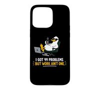 Dessin animé Dessin animé Canard Paresseux Bureau Coque pour iPhone 15 Pro Max