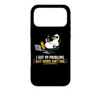 Dessin animé Dessin animé Canard Paresseux Bureau Coque pour iPhone 17 Pro Max