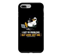 Dessin animé Dessin animé Canard Paresseux Bureau Coque pour iPhone 7 Plus/8 Plus
