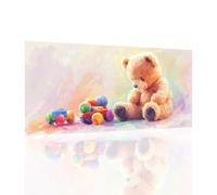 Dessin animé Diamond Painting Adulte,Ours Broderie Diamant Painting Grand Format 35X70CM,DIY Peinture Diamant avec Complet Accessoires et Ronde Diamond Toile,Decoration Murale Maison Cadeau,Y790Z