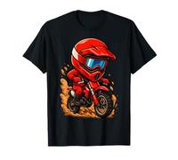 Dessin animé Dirt Bike Rider Funny Motocross Racing Design T-Shirt