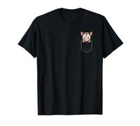 Dessin Animé D'opossum Jetant Un Coup D'œil dans Une T-Shirt