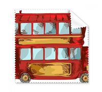 Dessin animé Doubledecker Grande-Bretagne Country Culture Elements Lunettes Chiffon Chiffon de Nettoyage Cadeau Nettoyant pour écran de téléphone 5 pcs