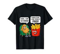 Dessin animé drôle d'une Pomme de Terre Froide et Frites croustillantes T-Shirt
