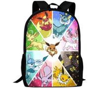Dessin animé Évolution Évoli | Sacs d'école Sac à Dos à Poches Multiples pour Enfants-Jeunes-garçons-Filles[1801]