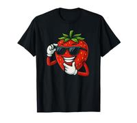 Dessin animé Fraise Cool drôle avec Lunettes de Soleil T-Shirt