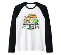 Dessin animé Funny Fiesta The Three Amigos Tequila Salt Lime Manche Raglan