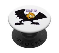 Dessin animé Garfield Halloween Adventure Vampire Bat Trick Treat PopSockets PopGrip Adhésif