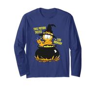 Dessin animé Garfield Halloween Potion Monday Blues Trick Treat Manche Longue