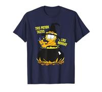 Dessin animé Garfield Halloween Potion Monday Blues Trick Treat T-Shirt