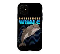 Dessin animé Grands Baleines Race Animaux Mer Amoureux Baleines Mignonnes Coque pour iPhone 11