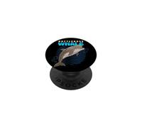 Dessin animé Grands Baleines Race Animaux Mer Amoureux Baleines Mignonnes PopSockets PopGrip Adhésif