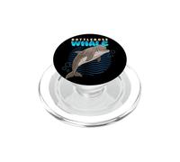 Dessin animé Grands Baleines Race Animaux Mer Amoureux Baleines Mignonnes PopSockets PopGrip pour MagSafe