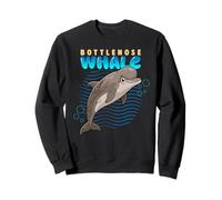 Dessin animé Grands Baleines Race Animaux Mer Amoureux Baleines Mignonnes Sweatshirt