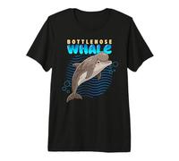 Dessin animé Grands Baleines Race Animaux Mer Amoureux Baleines Mignonnes T-Shirt Haut de Gamme