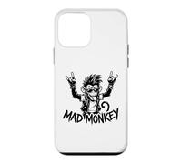 Dessin animé Graphique Rebelle Mad Monkey Punk Rock Coque pour iPhone 12 Mini