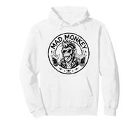 Dessin animé Graphique Rebelle Mad Monkey Punk Rock Sweat à Capuche