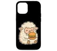 Dessin animé Hamburger Mouton Moelleux Coque pour iPhone 12/12 Pro