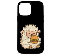 Dessin animé Hamburger Mouton Moelleux Coque pour iPhone 13 Pro Max