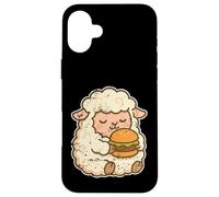 Dessin animé Hamburger Mouton Moelleux Coque pour iPhone 16 Plus