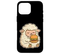 Dessin animé Hamburger Mouton Moelleux Coque pour iPhone 16 Pro Max