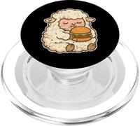 Dessin animé Hamburger Mouton Moelleux PopSockets PopGrip pour MagSafe