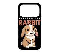 Dessin animé Holland Lop Lapin Amoureux des Animaux Lapins Mignons Coque pour iPhone 17 Pro