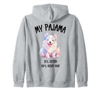 Dessin animé Husky mignon - Motif chien amusant pour les amoureux des animaux Sweat à Capuche