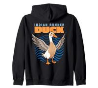 Dessin animé Indien Coureur Canard sauvagine Amoureux des Animaux Mignons Canards Sweat à Capuche